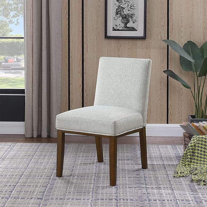 HomePop Kolbe Dining Chair - Sustainable Gray Woven (Single Pack) - LeafyLoom