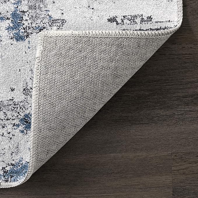 nuLOOM Dali Abstract Machine Washable Area Rug, 4x6, Grey - LeafyLoom