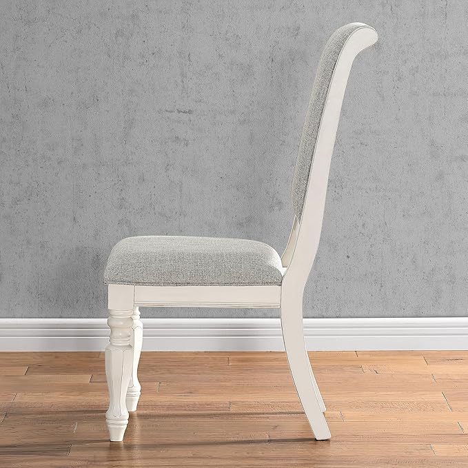 NicBex Haerin-SD-00173-LWJ Dining Chairs, 18.8"x26"x42.5", Off-White - LeafyLoom