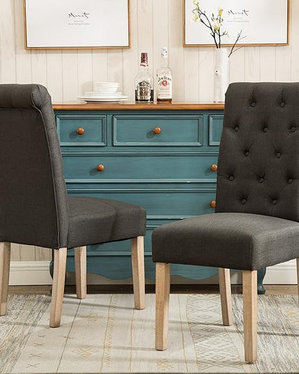 NicBex Haerin-SD-00141-LWJ Dining Chairs, 26"x18"x39.2", Charcoal - LeafyLoom
