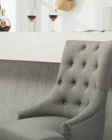 NicBex Haerin-SD-00158-LWJ Dining Chairs, 24"x22"x39", Gray - LeafyLoom