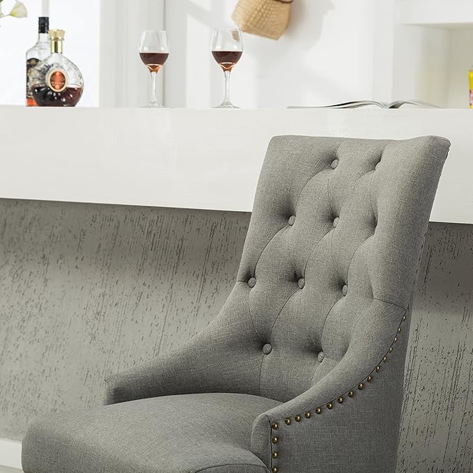 NicBex Haerin-SD-00158-LWJ Dining Chairs, 24"x22"x39", Gray - LeafyLoom
