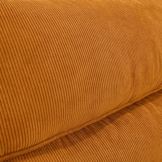 Queen Size Loveseat Sleeper Sofa,3 in 1 Soft Corduroy Upholstered Oversized Convertible Love Seat Sofabed cum Daybed W/Pull Out Sleep Couch Bed and Reclining Backrest for Living Space - LeafyLoom