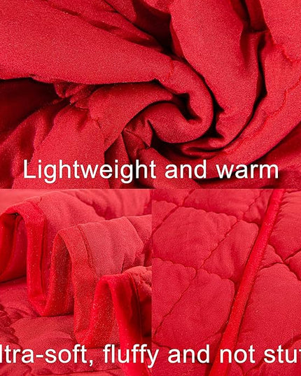 NTBAY Toddler Bedding Set - 4 Piece Soft and Breathable Crib Bedding Set for Boys and Girls, Includes Quilted Comforter, Fitted Sheet, Flat Top Sheet and Envelope Pillowcase, Wine Red - LeafyLoom