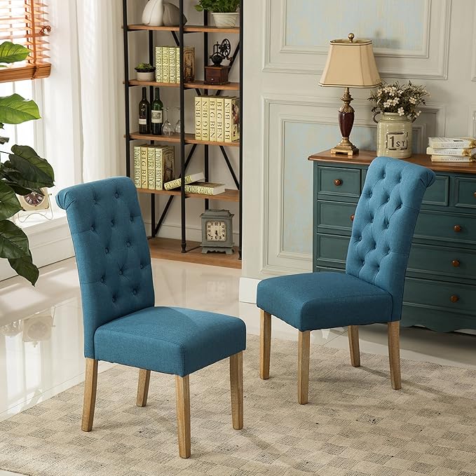 NicBex Haerin-SD-00140-LWJ Dining Chairs, 26"x18"x39.2", Blue - LeafyLoom