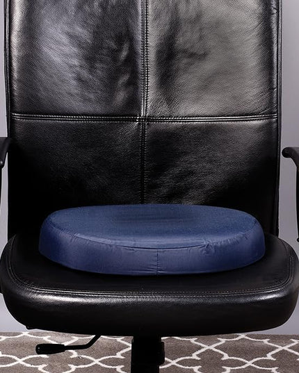 DMI Seat Cushion Donut Pillow and Chair Pillow for Tailbone Pain Relief, Hemorrhoids, Prostate, Pregnancy, Post Natal, Pressure Relief and Surgery, 14 x 12.5 x 3, Navy - LeafyLoom