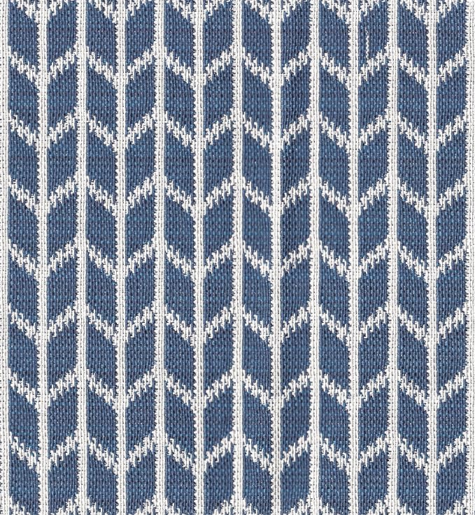 HomePop Parsons Classic Dining Room Tables and Chairs, Pack of 2, Blue Geometric - LeafyLoom