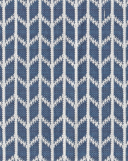 HomePop Classic Parsons Dining Chairs, Pack of 2, Blue Geometric - LeafyLoom