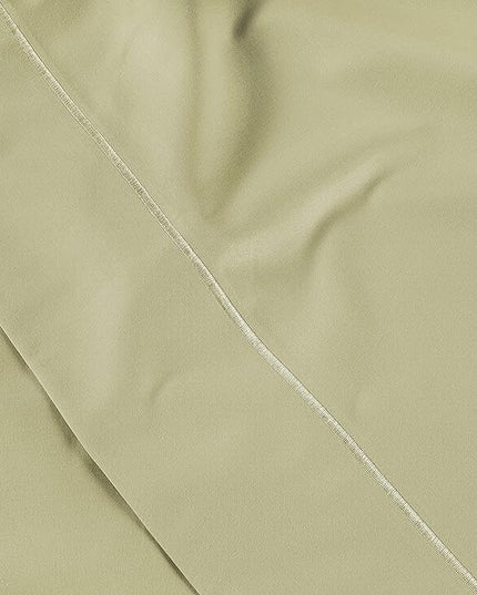 LANE LINEN 100% Egyptian Cotton Bed Sheets - 1000 Thread Count 3-Piece Twin Sheets Set, Long Staple Cotton Bedding Sheets, Sateen Weave, Luxury Hotel Sheets, Fits Upto 16" Mattress - Seafoam - LeafyLoom