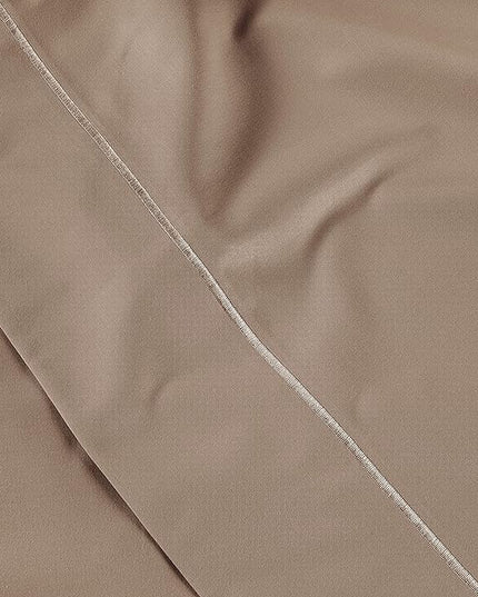 LANE LINEN 100% Egyptian Cotton Bed Sheets - 1000 Thread Count 3-Piece Twin Set Long Staple Bedding Sateen Weave Luxury Hotel Fits Upto 16" Mattress Taupe - LeafyLoom