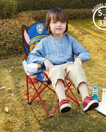 Idea Nuova Kids Indoor-Outdoor Folding Camp Chair, Paw Patrol - LeafyLoom