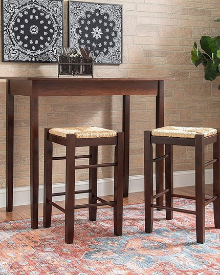 Linon Tavern Three Piece Counter Set, Espresso - LeafyLoom