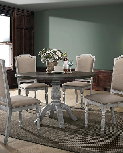 NicBex Haerin-SD-00155-LWJ Dining Chairs, 22.4"x19.5"x41", Gray - LeafyLoom