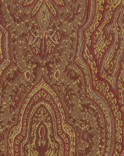 Homepop Home Decor |K1136-F765 | Classic Upholstered Parsons Dining Chair | Single Accent Dining Chair, Red & Gold Damask - LeafyLoom