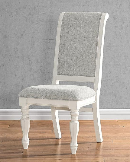 NicBex Haerin-SD-00173-LWJ Dining Chairs, 18.8"x26"x42.5", Off-White - LeafyLoom