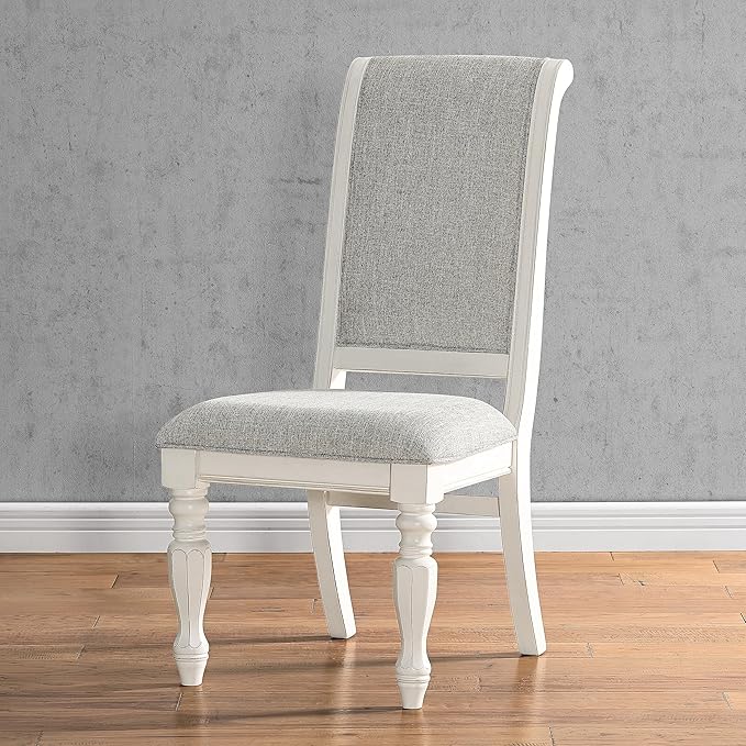 NicBex Haerin-SD-00173-LWJ Dining Chairs, 18.8"x26"x42.5", Off-White - LeafyLoom