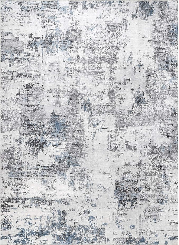 NuLoom Dali Abstract Machine Washable Area Rug, 8x10, Grey - LeafyLoom