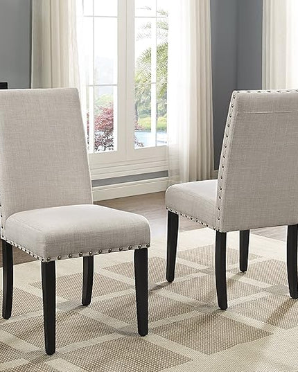 NicBex Haerin-SD-00139-LWJ Dining Chairs, 24.8"x18.3"x38", Beige - LeafyLoom