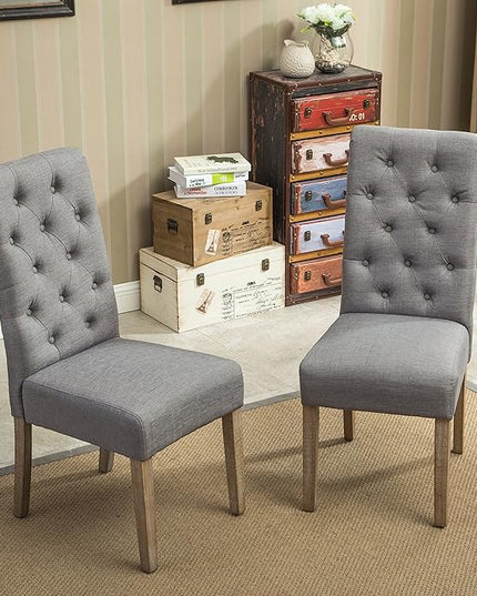 NicBex Haerin-SD-00142-LWJ Dining Chairs, 26"x18"x39.2", Gray - LeafyLoom