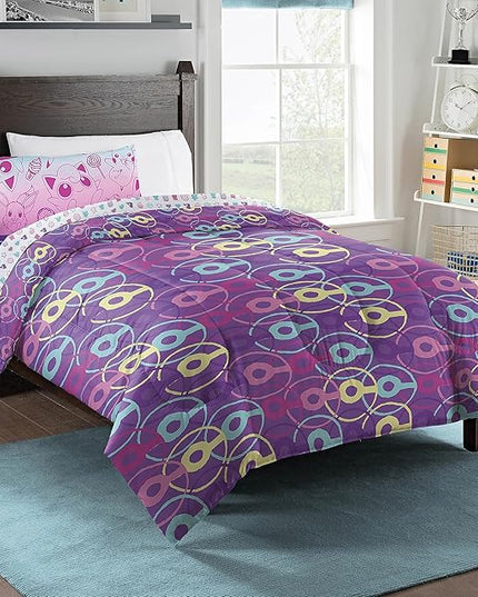 Northwest Pokemon Bed in a Bag Set, Twin, Light and Sweet - LeafyLoom