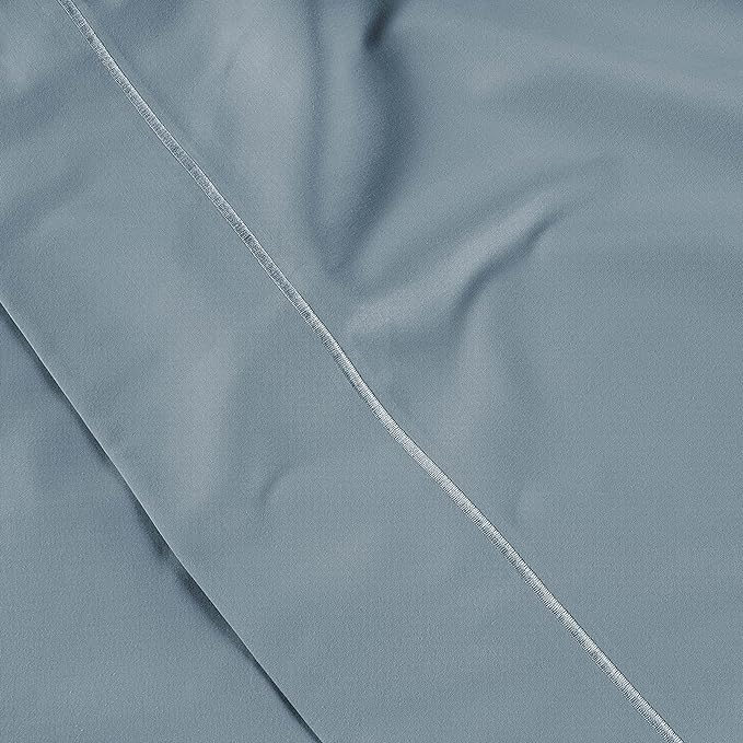 LANE LINEN 100% Egyptian Cotton Twin Sheets Set (3 Pc) – 1000 Thread Count – Sateen Weave - Ultra Soft Twin Bed Sheets – Luxury Hotel Bedding – Twin Size Sheets Set with Deep Pockets – French Blue - LeafyLoom