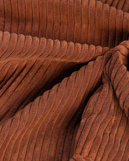 Bean Bag Chairs Cover (No Filler), Bean Bag Cover, Bean Bag for Kids, Adults, Teens-Large 36 x 45 inches Chocolate Bean Bag chairs - LeafyLoom