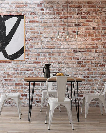 SIMPLIHOME Hunter SOLID MANGO WOOD and Metal 42 Inch Wide Square Industrial Dining Table in Natural, For the Dining Room - LeafyLoom
