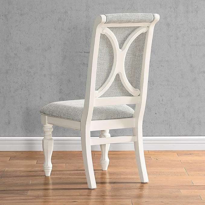NicBex Haerin-SD-00173-LWJ Dining Chairs, 18.8"x26"x42.5", Off-White - LeafyLoom