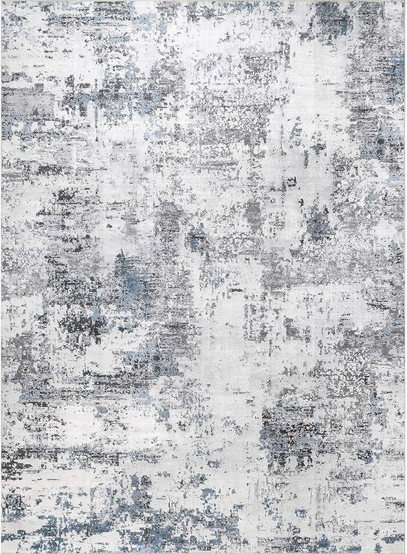 NuLoom Dali Abstract Machine Washable Area Rug, 8x10, Grey - LeafyLoom