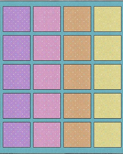 Flagship Carpets Happy Squares Educational Area Rug for Kids Room Seating Décor, Children's Classroom, Play Carpet for Teaching and Playroom, Seats 30, 10'6"x13'2", Blue & Multi Color - LeafyLoom