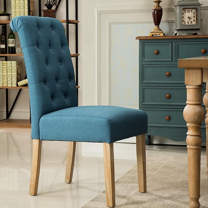 NicBex Haerin-SD-00140-LWJ Dining Chairs, 26"x18"x39.2", Blue - LeafyLoom