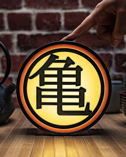 ABYSTYLE Dragon Ball Z Kame Symbol Decorative Portable LED Lamp 6.7" x 6.9" x 2.4" Room Office Home Décor Anime Manga Gift - LeafyLoom