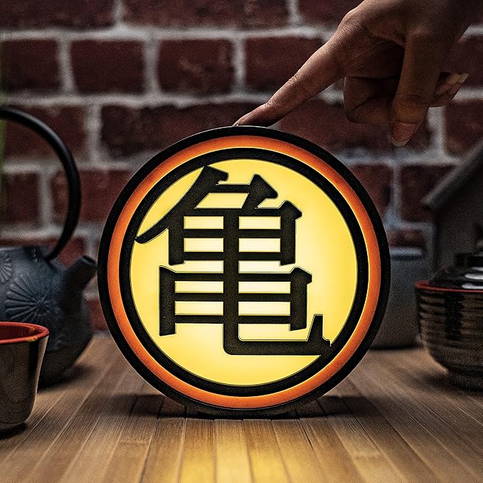 ABYSTYLE Dragon Ball Z Kame Symbol Decorative Portable LED Lamp 6.7" x 6.9" x 2.4" Room Office Home Décor Anime Manga Gift - LeafyLoom