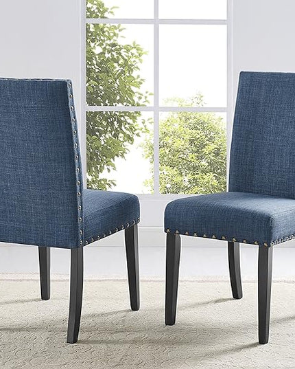 NicBex Haerin-SD-00137-LWJ Dining Chairs, 24.8"x18.3"x38", Blue - LeafyLoom