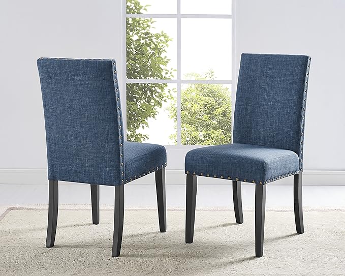 NicBex Haerin-SD-00137-LWJ Dining Chairs, 24.8"x18.3"x38", Blue - LeafyLoom