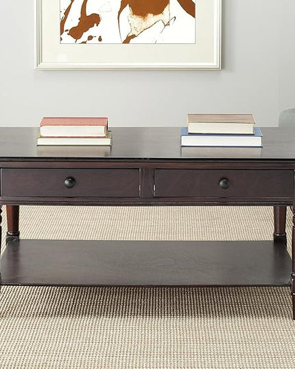 Safavieh American Homes Collection Boris Vintage Grey Coffee Table - LeafyLoom