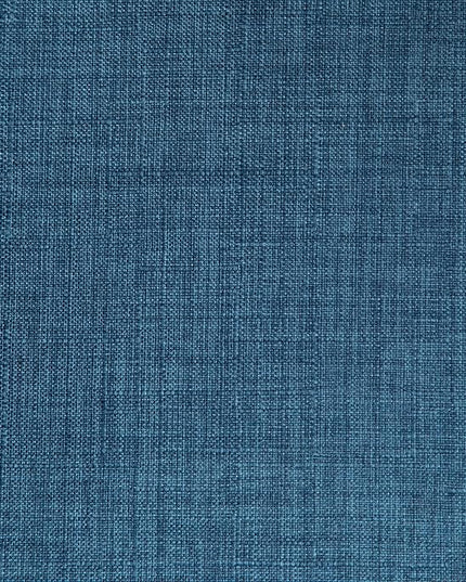 SIMPLIHOME Lowell 17 Inch Mid Century Modern Bentwood Dining Chair in Blue Linen Look Fabric, For the Dining Room - LeafyLoom