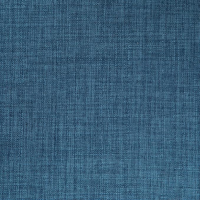 SIMPLIHOME Lowell 17 Inch Mid Century Modern Bentwood Dining Chair in Blue Linen Look Fabric, For the Dining Room - LeafyLoom