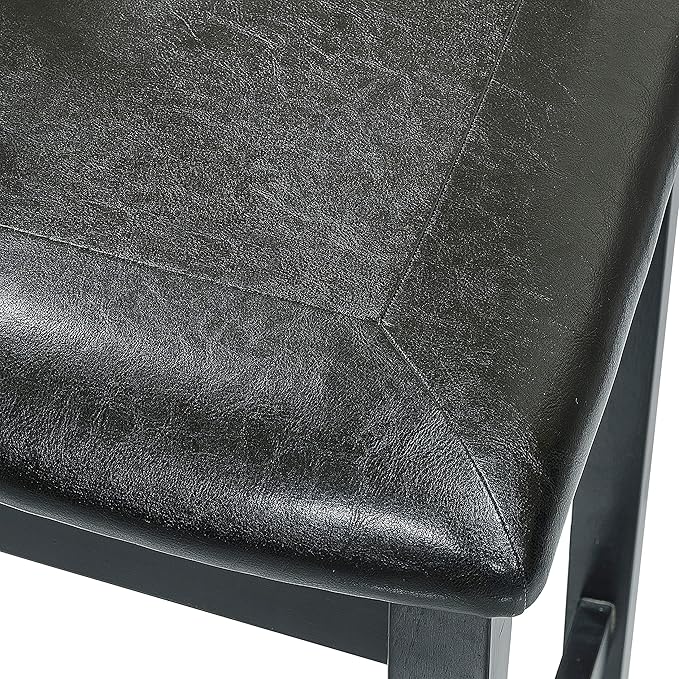 Lexicon Skyway 5-Piece Counter Height Dining Set, Black - LeafyLoom