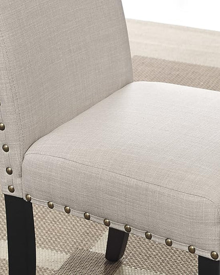 NicBex Haerin-SD-00139-LWJ Dining Chairs, 24.8"x18.3"x38", Beige - LeafyLoom