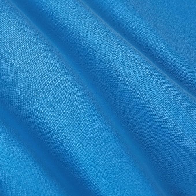 Amazon Basics 5 Piece Microfiber Kid's Bed-in-a-Bag Bedding Set, Toddler, Blue, Solid - LeafyLoom