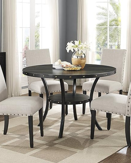 NicBex Haerin-SD-00139-LWJ Dining Chairs, 24.8"x18.3"x38", Beige - LeafyLoom