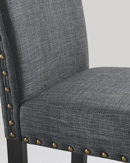 NicBex Haerin-SD-00138-LWJ Dining Chairs, 24.8"x18.3"x38", Gray - LeafyLoom