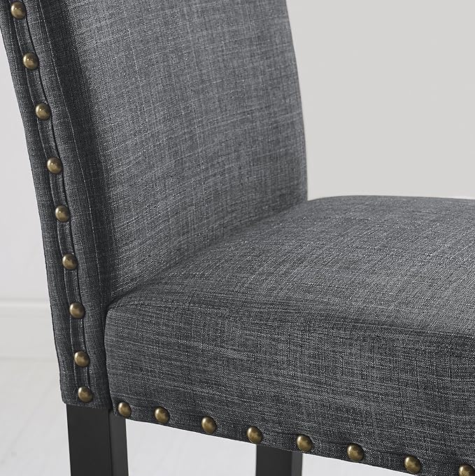 NicBex Haerin-SD-00138-LWJ Dining Chairs, 24.8"x18.3"x38", Gray - LeafyLoom