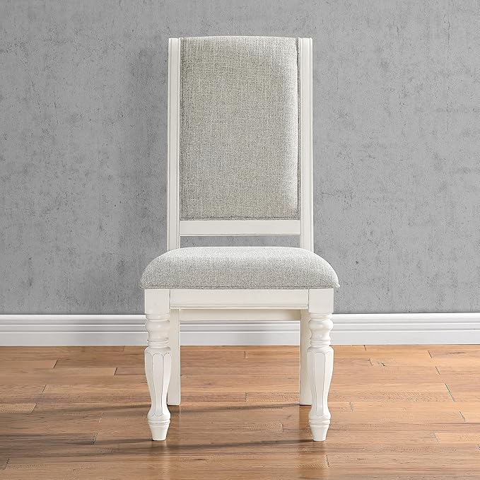NicBex Haerin-SD-00173-LWJ Dining Chairs, 18.8"x26"x42.5", Off-White - LeafyLoom