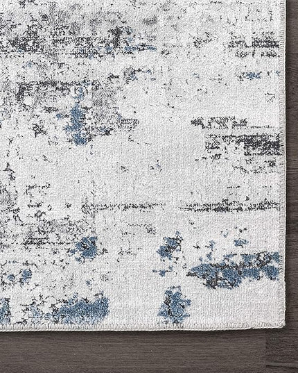 NuLoom Dali Abstract Machine Washable Area Rug, 8x10, Grey - LeafyLoom