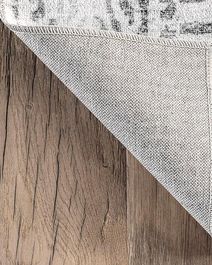 nuLOOM Bess Persian Vintage Machine Washable Ultra Thin Area Rug, 5' x 8', Ivory - LeafyLoom