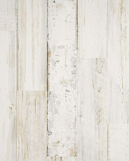 Sauder Barrister Lane Tall Bookcase/Book Shelf, L: 35.55" x W: 13.5" x H: 75.04", White Plank - LeafyLoom