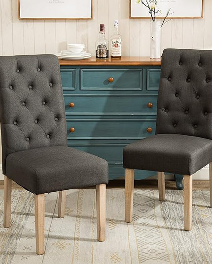 NicBex Haerin-SD-00141-LWJ Dining Chairs, 26"x18"x39.2", Charcoal - LeafyLoom