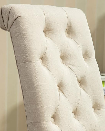 NicBex Haerin-SD-00144-LWJ Dining Chairs, 26"x18"x39.2", Beige - LeafyLoom